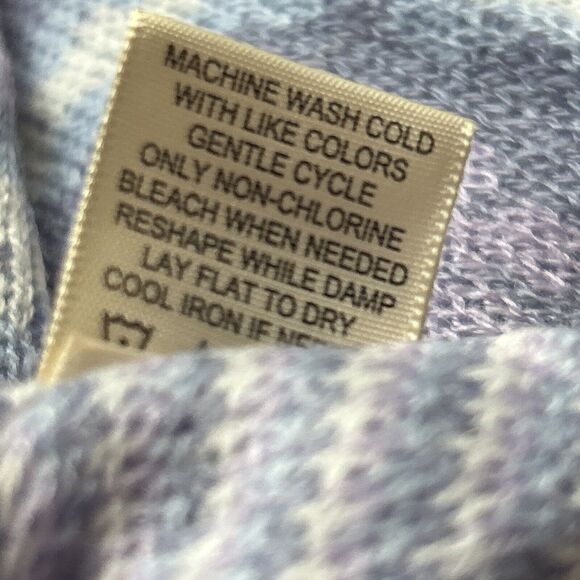 No Comment Knitted Sweater Cardigan Button Front Crop Multi Flower Floral L New - Picture 12 of 12